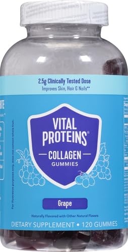 image:imageVital Proteins Collagen Gummies 25g of ClinicallyTested Collagen for Hair Skin Nails amp Wrinkles 120 ct 30Day Supply Grape FlavorGrape