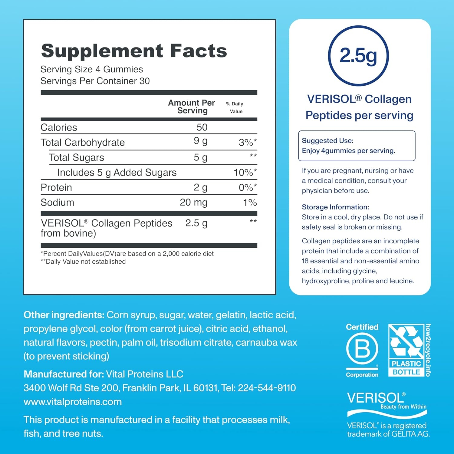 image:imageVital Proteins Collagen Gummies Raspberry 120 ct Pack of 2Raspberry