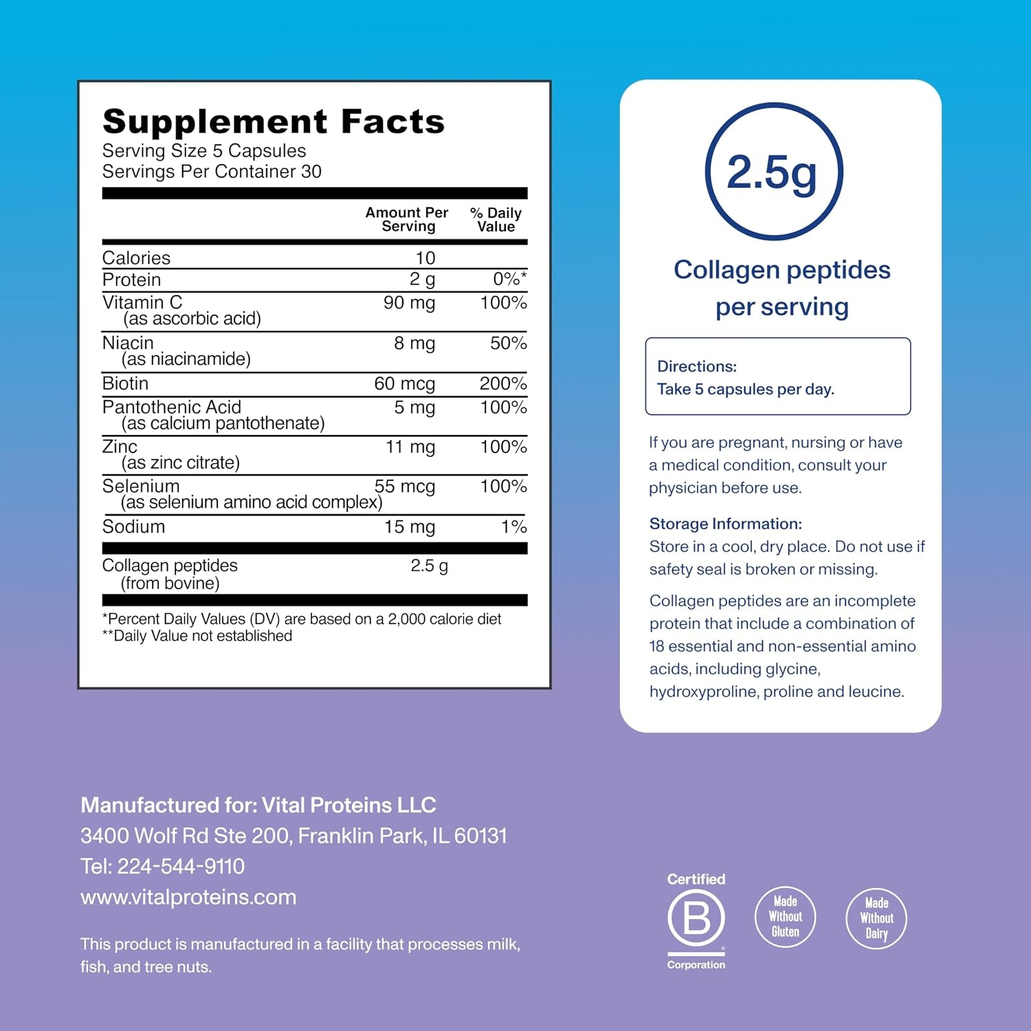 image:imageVital Proteins Collagen Peptides Beauty Edition 150 Capsules150 Count Pack of 1