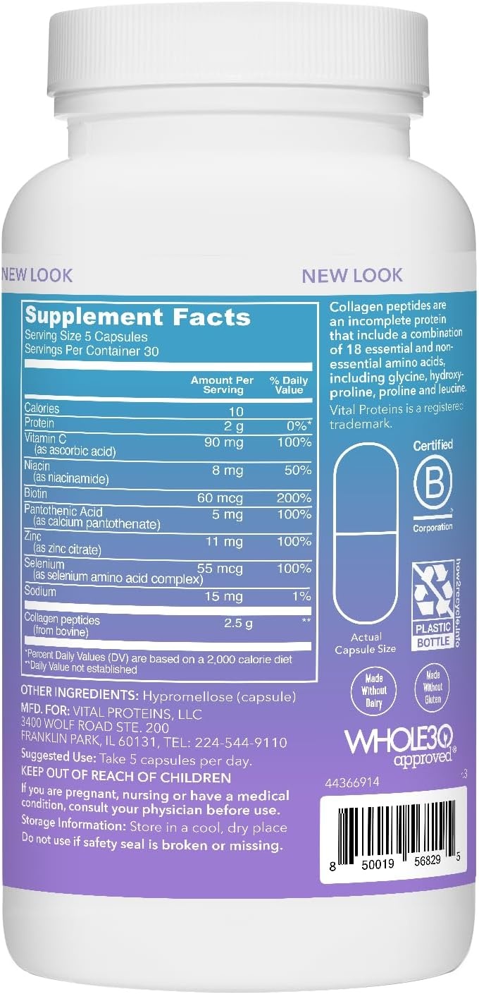 image:imageVital Proteins Collagen Peptides Beauty Edition 150 Capsules150 Count Pack of 1