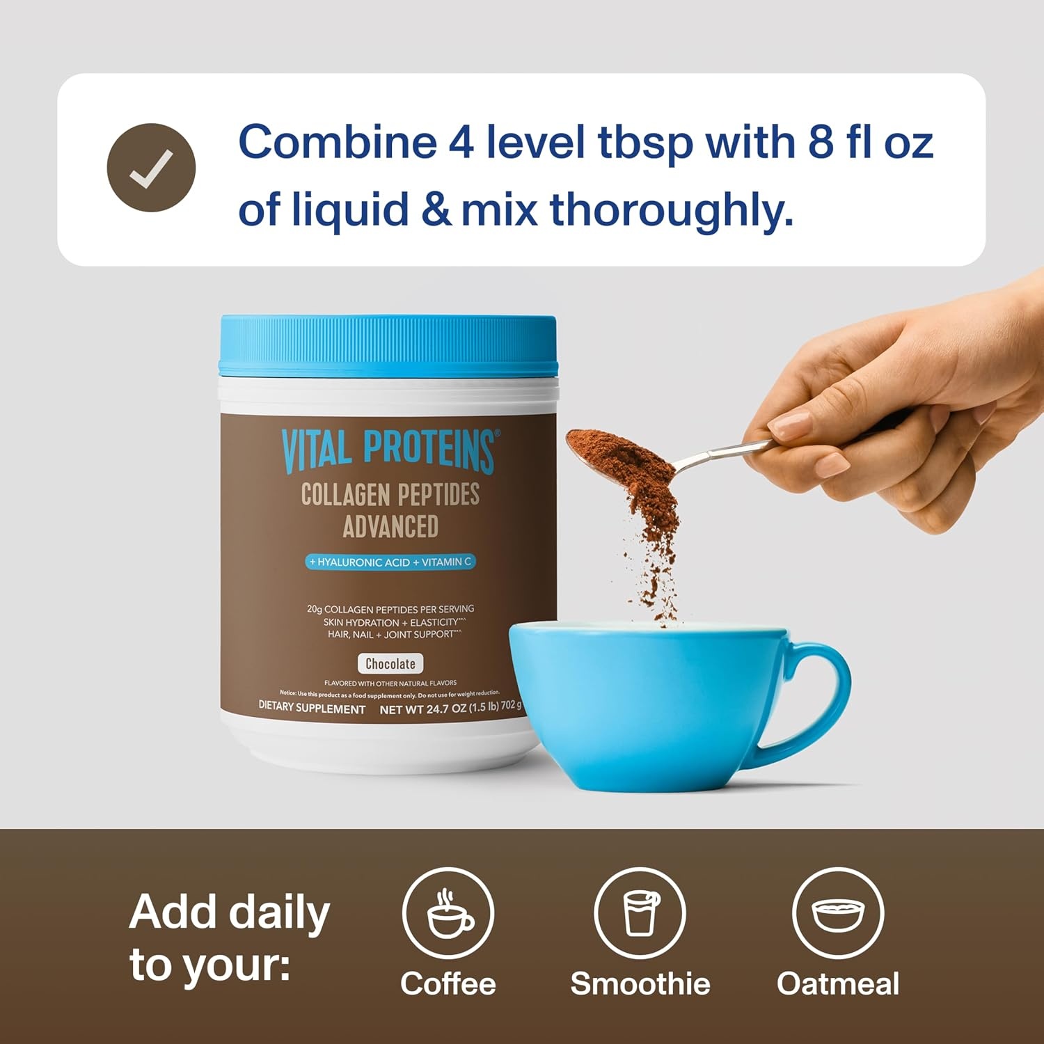 image:imageVital Proteins Collagen Peptides Powder Advanced Unflavored 20ozChocolate