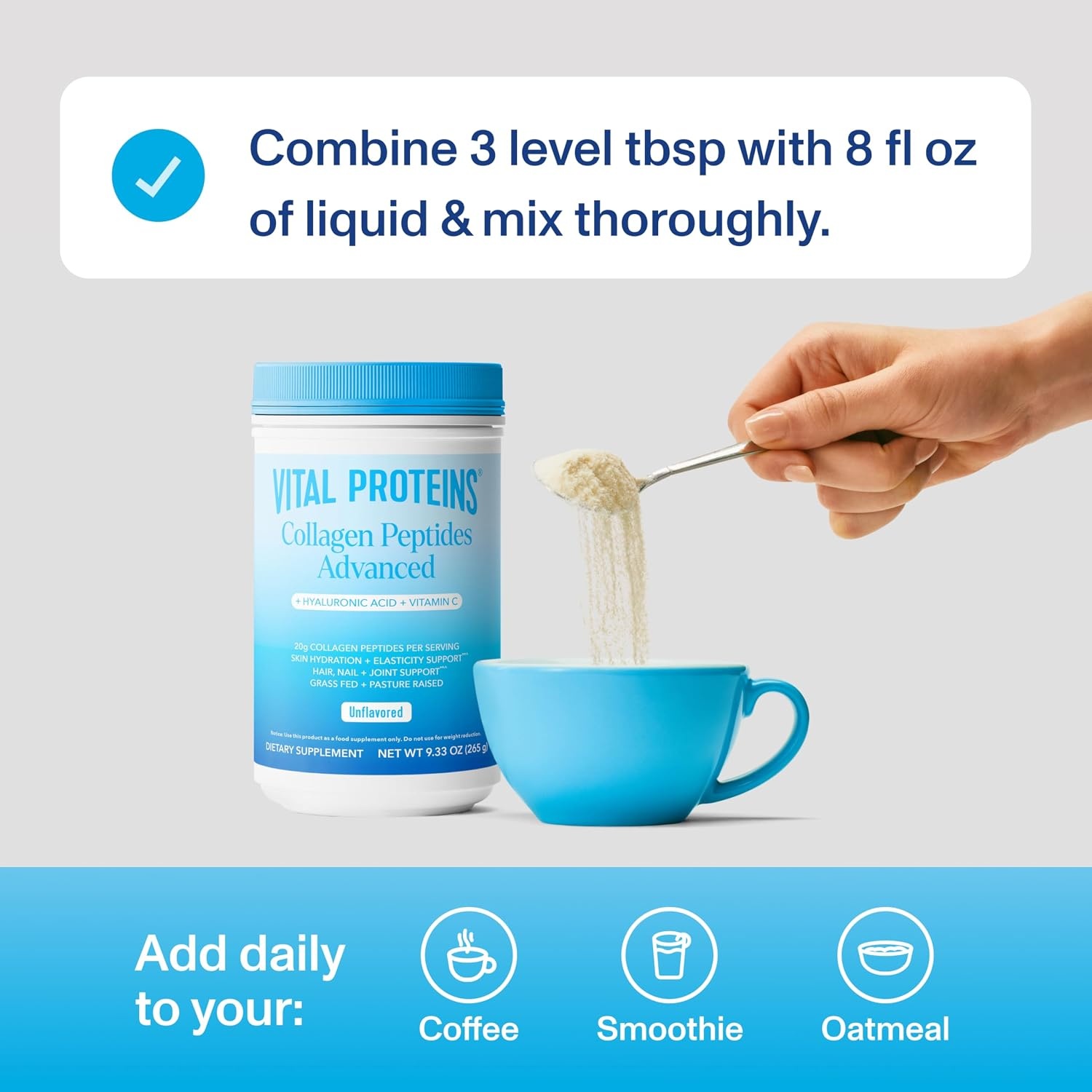 image:imageVital Proteins Collagen Peptides Powder Advanced Unflavored 20ozUnflavored