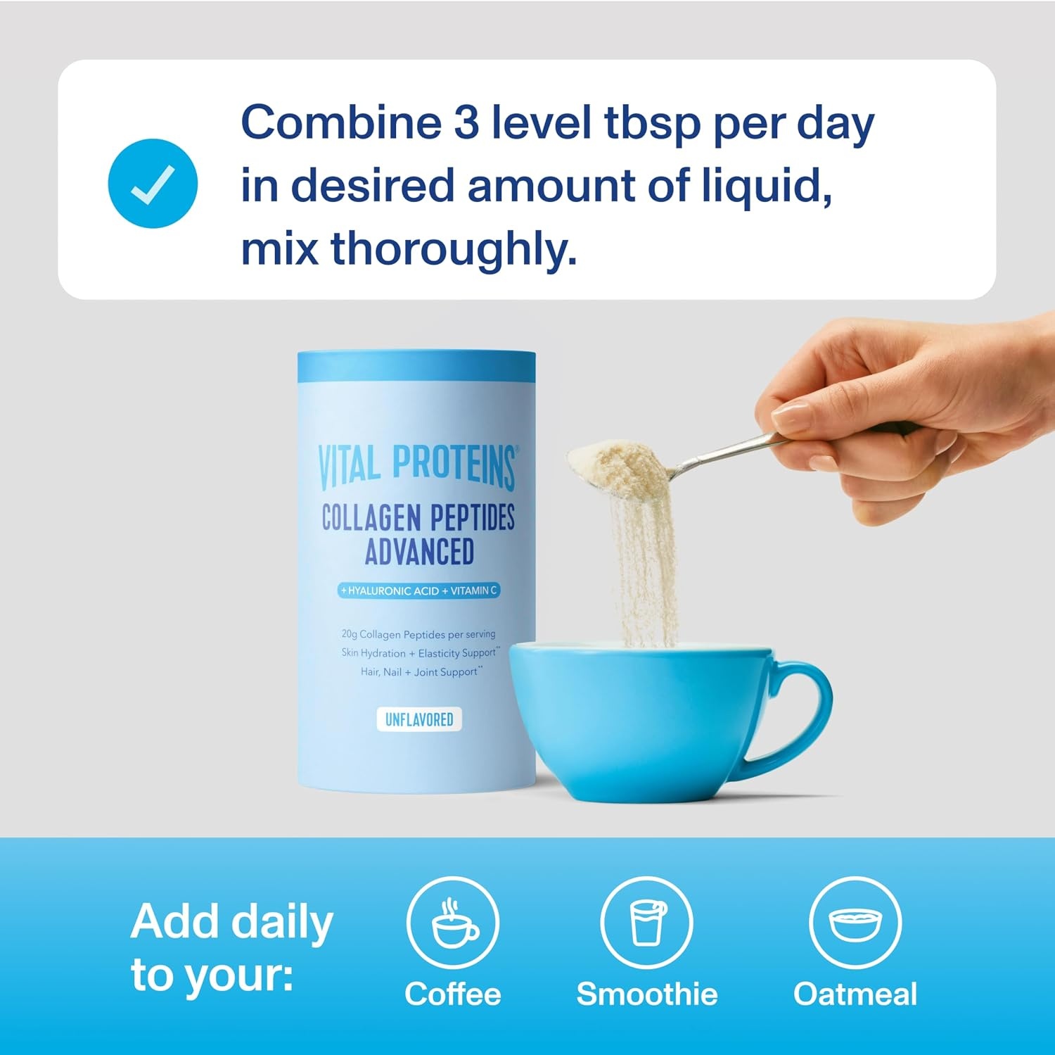 image:imageVital Proteins Collagen Peptides Powder Advanced Unflavored 20ozUnflavored