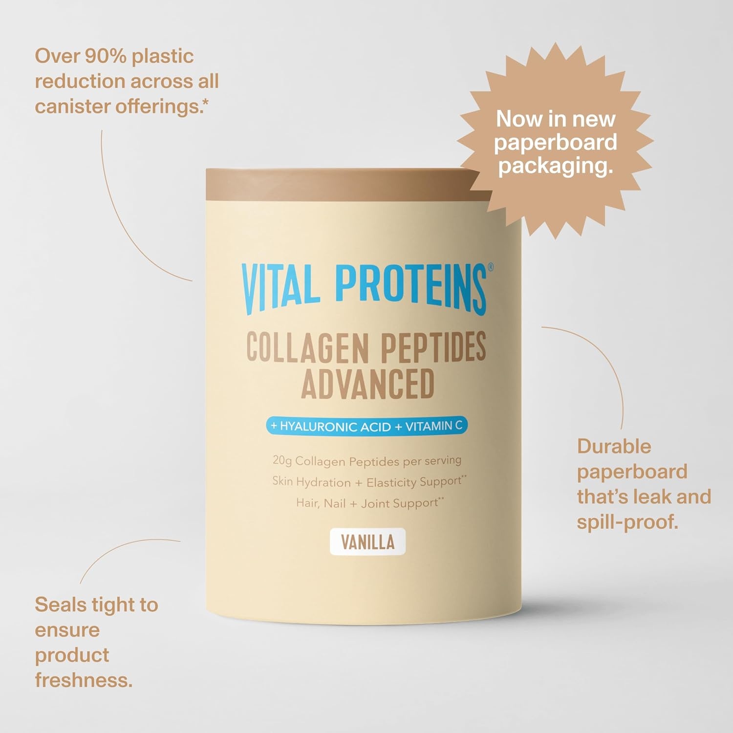 image:imageVital Proteins Collagen Peptides Powder Advanced Unflavored 20ozVanilla
