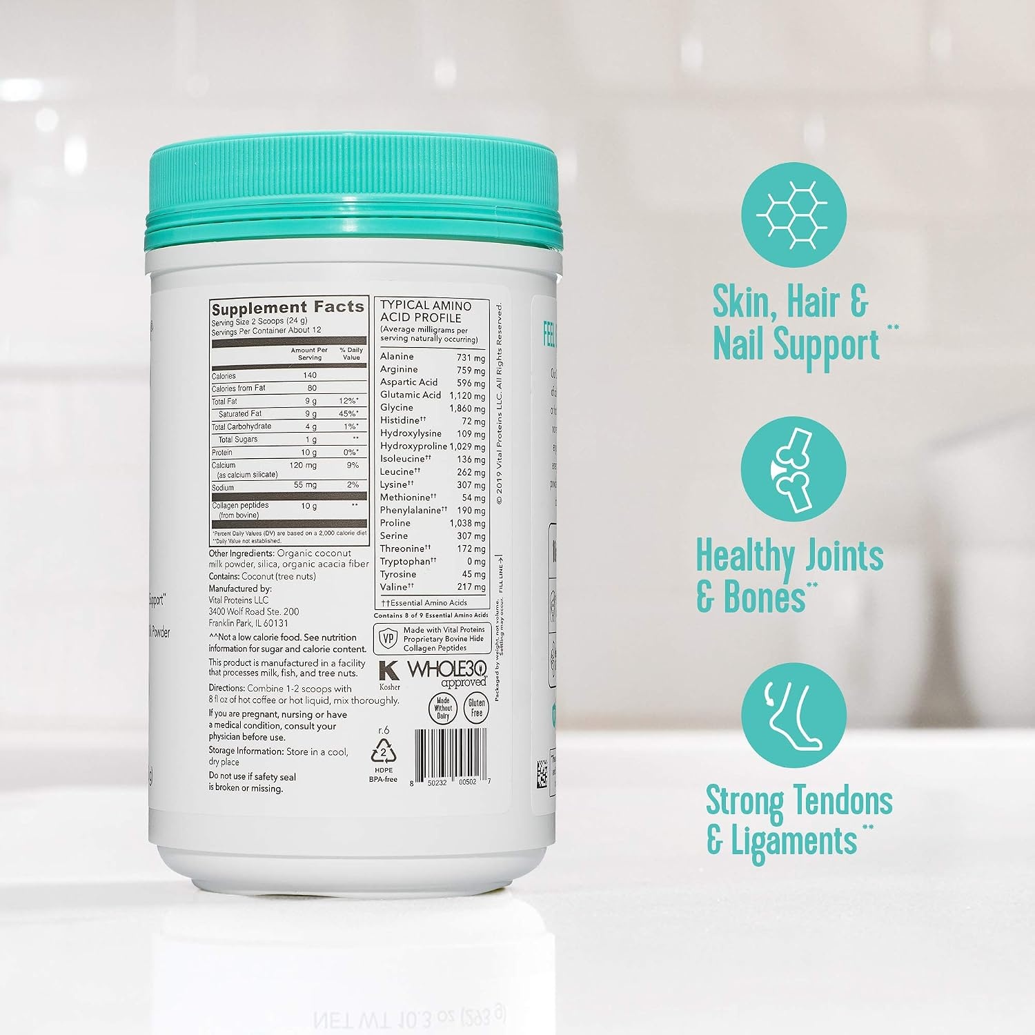 image:imageVital Proteins Collagen Peptides Powder Mocha Coffee Creamer 11ozCoconut
