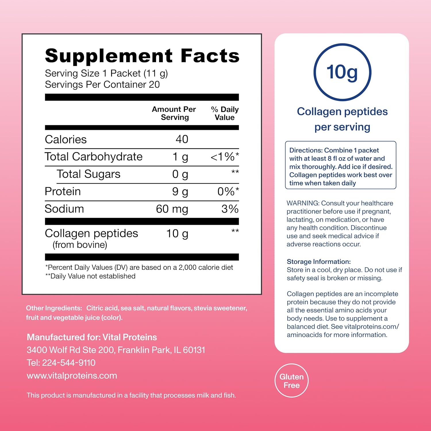 image:imageVital Proteins Collagen Peptides Powder Unflavored 933ozStrawberry Lemonade