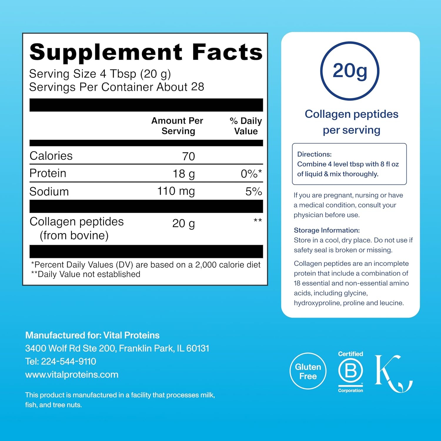 image:imageVital Proteins Collagen Peptides Powder Unflavored 933ozUnflavored