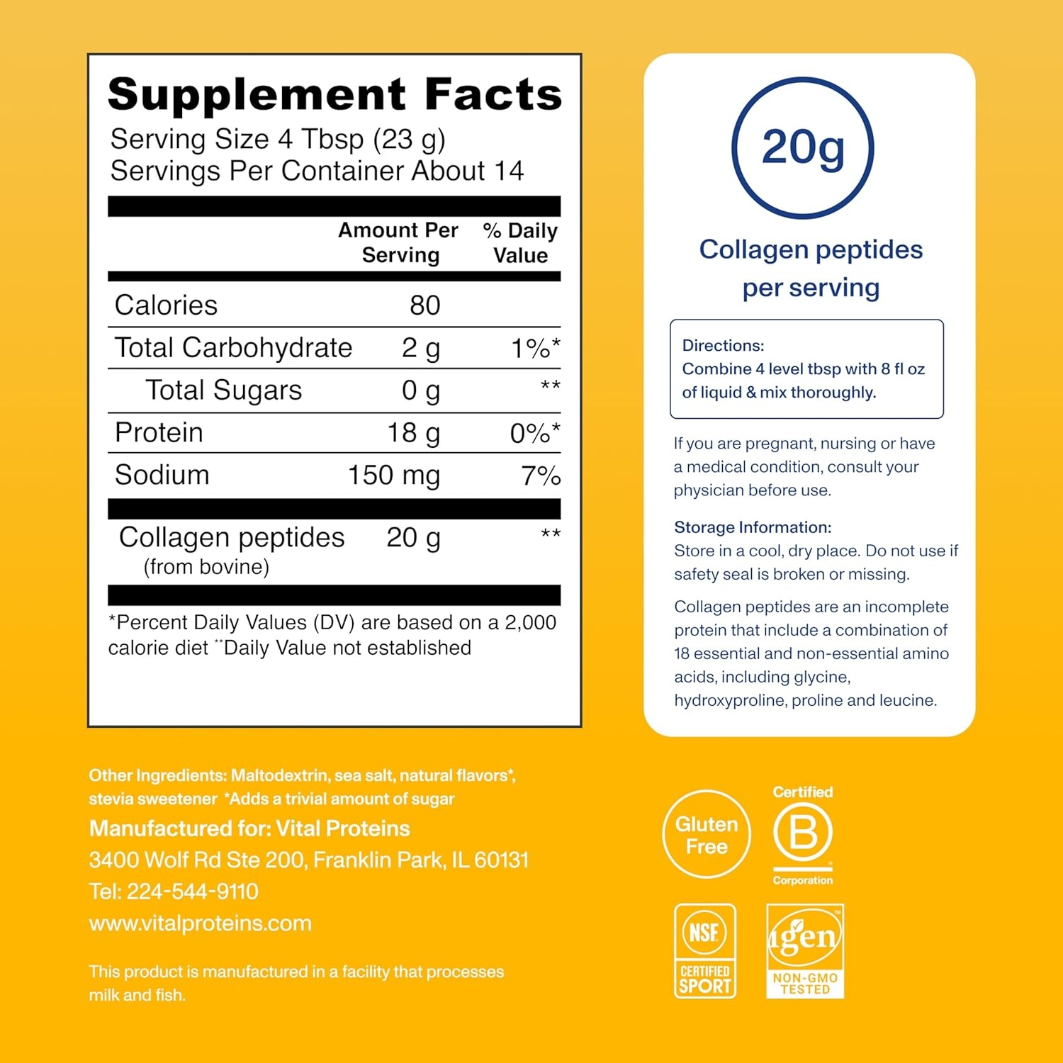 image:imageVital Proteins Collagen Peptides Powder Unflavored 933ozVanilla