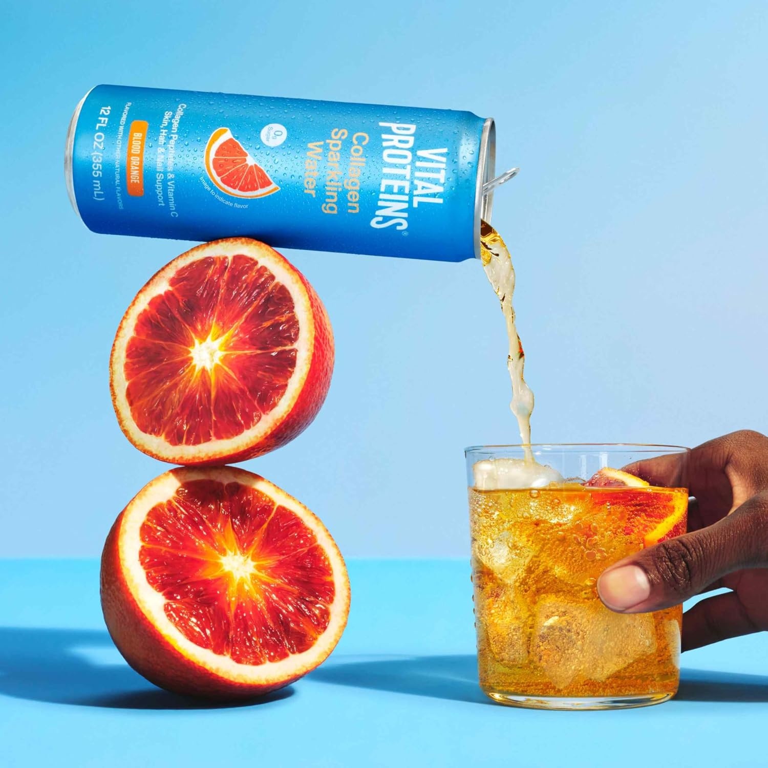 image:imageVital Proteins Collagen Sparkling Water Strawberry Blossom 12 FL OZ 12 PackBlood Orange