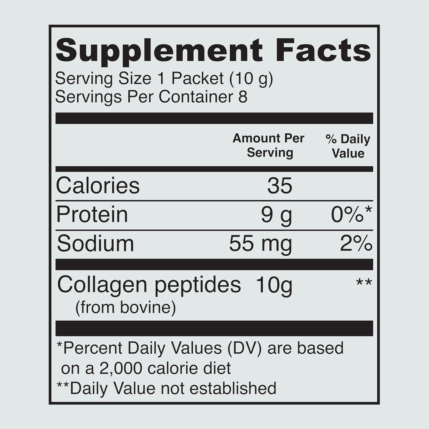 image:imageVital Proteins Hydrolyzed Collagen Peptides Powder Supplement Type I amp III 8ct Travel Packs 10g per Serving Dairy amp Gluten Free Unflavored