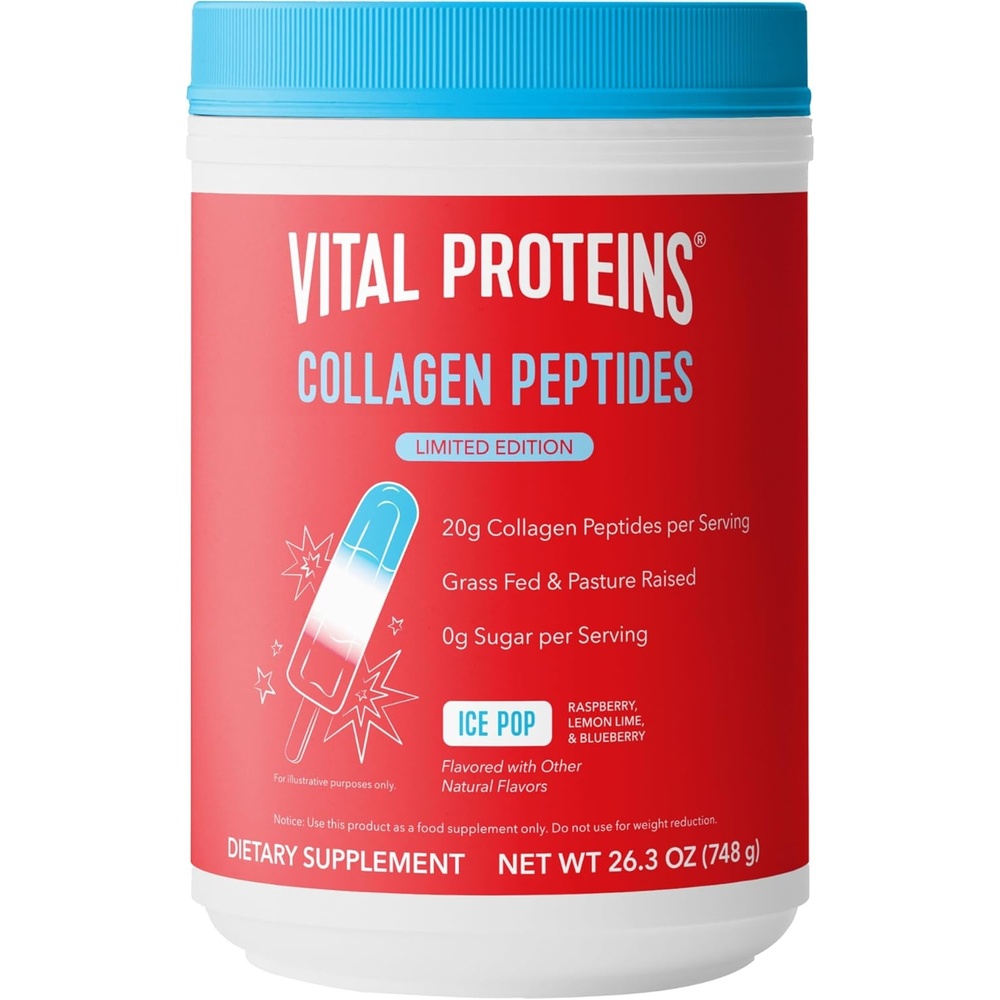 image:imageVital Proteins Collagen Peptides Powder Ice Pop Flavored Powder for Hair Nail Skin Bone amp Joint Health 263oz