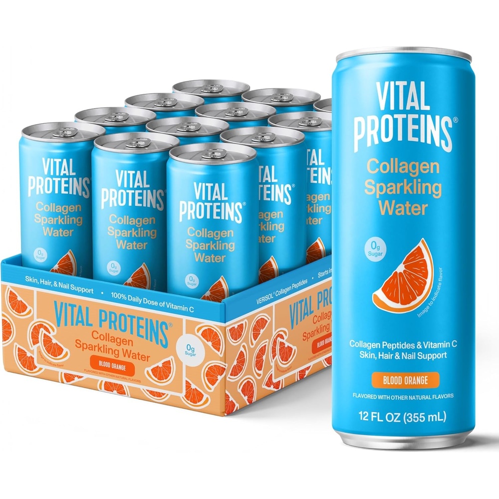 image:imageVital Proteins Collagen Sparkling Water Strawberry Blossom 12 FL OZ 12 PackBlood Orange