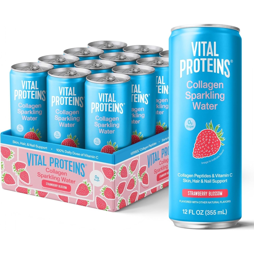 image:imageVital Proteins Collagen Sparkling Water Strawberry Blossom 12 FL OZ 12 PackStrawberry Blossom