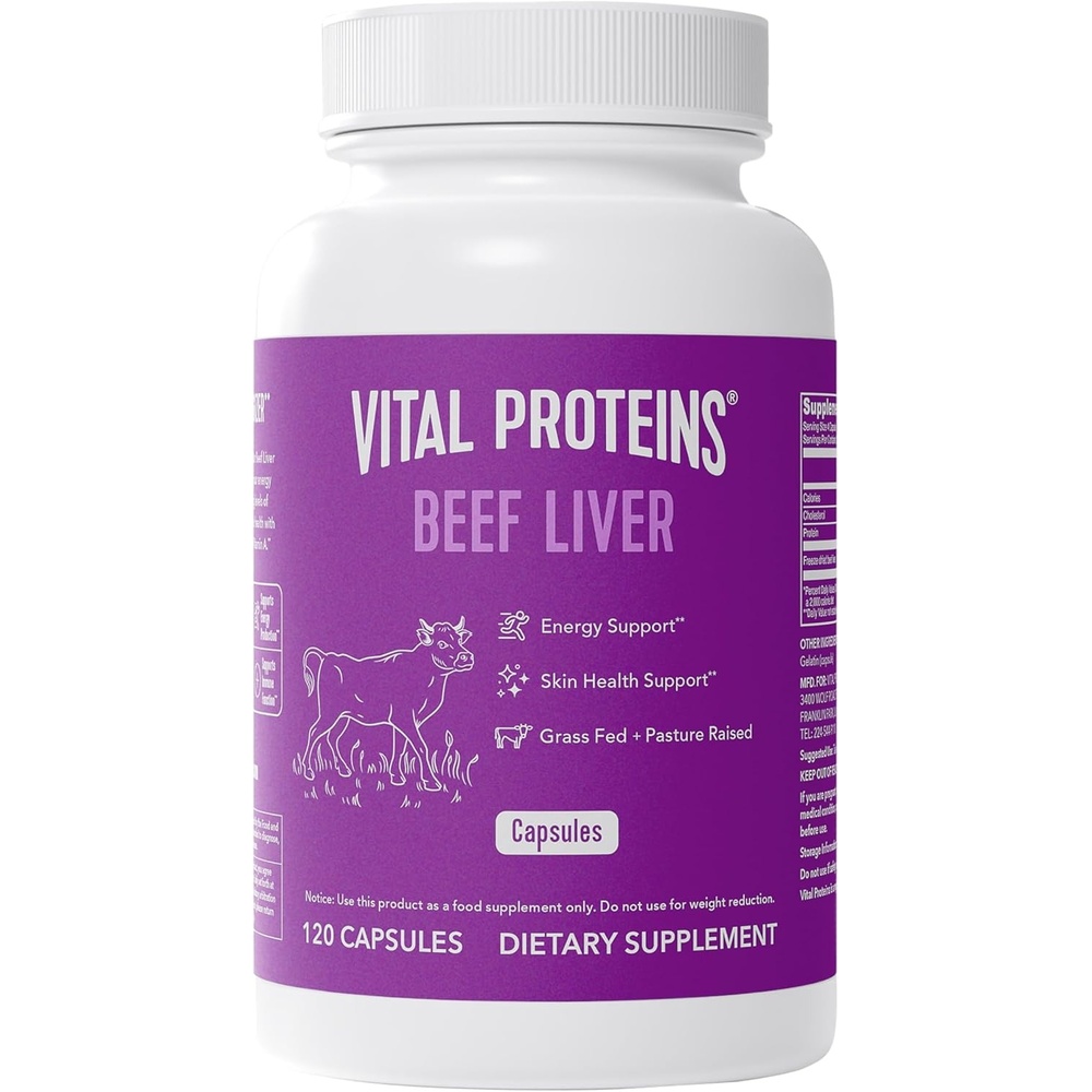 image:imageVital Proteins Grass Fed Beef Liver 120 Capsules