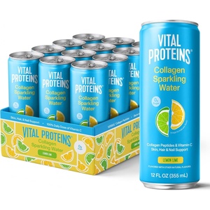 Vital Proteins Collagen Sparkling Water Strawberry Blossom 12 FL OZ 12 Pack(Lemon Lime)