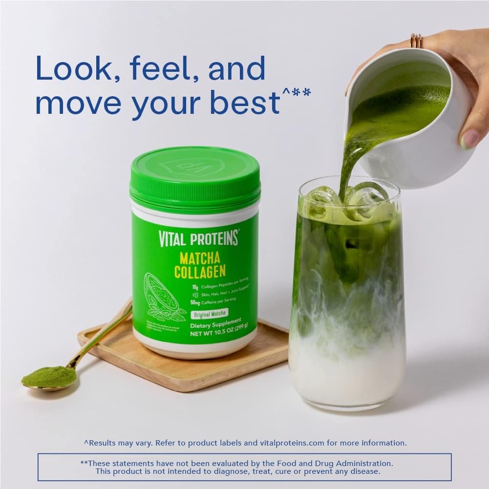 image:imageVital Proteins Matcha Collagen Peptides Powder 105oz21 Servings Pack of 1